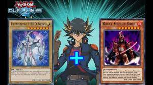 ninja from aboveninjas six samurai deck is op yu gi oh duel links gameplay best deck so far that i have created new elemental heroes or e cool deck hero yugioh