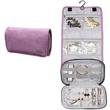 Teamoy Jewelry Roll Bag Hanging Travel Jewelry Organizer Https Www Amazon Com Dp B076hps3mg Ref Cm Sw R Pi Dp U X 2mgpab6qhptt Porta Joias Pingente Malas