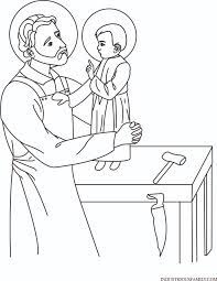 Joseph coloring pages are a fun way for kids of all ages to develop creativity focus motor skills and color recognition. Free St Joseph Coloring Page