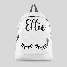 Personalised Lashes Backpack With Any Name Kids Children Etsy In 2020 Personalized Backpack Kids Back To School Bags Girl Backpacks