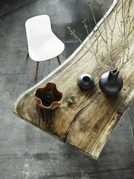 Table Rectangulaire En Bois Massif Rough By Norr11 Table Bois Brut Table Bois Wabi Sabi