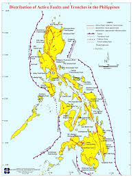 Active Fault And Trenches In The Philippines Phivolcs Earth Science Activities Philippine Map Philippines