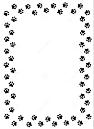 Black And White Paw Print Border Pin By Melissa Minford On Taken To The Groomer S Puppy Paw Prints Paw Print Art Paw Print Background
