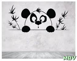 Panda Wall Decal Panda Wall Art Panda Wall Decor Panda Etsy Wall Decals Vinyl Wall Decals Wall Decor Decals