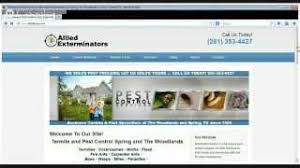 We are a full service pest control company proudly serving residents and business owners in the woodlands. Allied Exterminators Spring The Woodlands Tx Pest Control Company Youtube