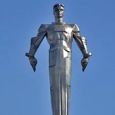 Space Yuri Gagarin Statue Art Deco Sculpture Art Deco Architecture Deco Statue