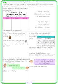 1 Time Hours Minutes And Seconds Worksheets Y4 Teaching Resources