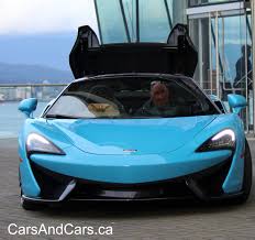 Mclaren 570s Spider In Curacao Blue Supercar Sportcar Luxury Super Cars New And Used Cars Used Cars