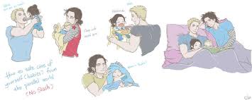 steve and bucky babies babysitter by silassamle on deviantart in 2021 baby avengers baby marvel marvel funny