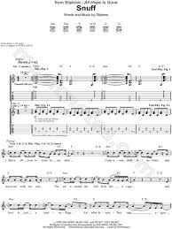 Slipknot Snuff Guitar Tab In A Minor Download Print Guitar Tabs Slipknot Lyrics Slipknot