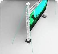 LED Screen Ground Supports Display Truss Structures Exhibition Stand