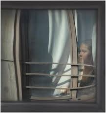 La fenêtre s'ouvre comme une orange le beau fruit de la lumière. guillaume apollinaire. La Femme A La Fenetre D A J Finn