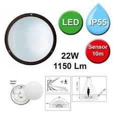 Solar light outdoor motion sensor waterproof led light. Led Ceiling Light With Sensor Motion Detector Ip55 Outdoor Light Outdoor 40cm Round Ebay