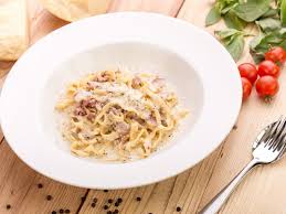 Pates Carbonara Au Canard Recette Recette Pate Carbonara Tagliatelle Carbonara Tagliatelles