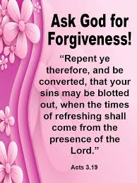 Bible verse about repentance and ...