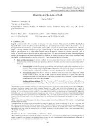 These amendments to order 6, the first schedule and the third schedule of the solicitors' remuneration order 2005 (sro 2005) have been made pursuant to the resolution adopted by members of the bar at the 70th annual general meeting of the malaysian bar on 19 mar 2016. Pdf Modernising The Law Of Gift