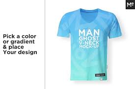 We produce high quality mockups. Men Women Ghost T Shirt Mock Up Creative Photoshop Templates Creative Market