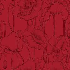 Papel De Parede Floral Vermelho Vinho No Elo7 Decoraplus 93ab9e Para a finalidade de agradar a todos os n. papel de parede floral vermelho vinho
