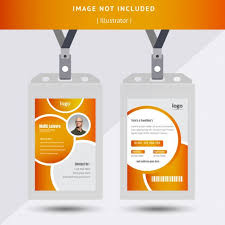 Yon can also used this template as university card, event entry card the design element resembling cloth or silk, scrolling across the card, makes the card suitable for fashion designers, boutique employees/owners. Yellow Abstract Id Card Design Identity Card Design Graphic Design Business Card Business Card Design