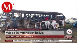 El presidente expresó su pesar por el accidente registrado esta mañana en la universidad de el el gerente de proyectos de rosatom del centro de investigación y tecnología nuclear de bolivia. Accidente Carretero En Bolivia Deja Al Menos 24 Muertos Youtube