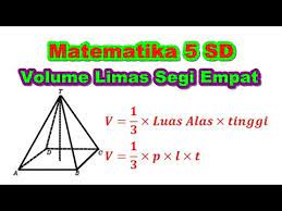 We did not find results for: Matematika 5 Sd Volume Limas Segi Empat Dasar Dan Mudah Dipahami Youtube