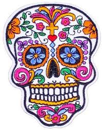 Ecusson Tete De Mort Mexicaine Calavera Jour Des Morts 10 Cm Calavera Tete De Mort Tete De