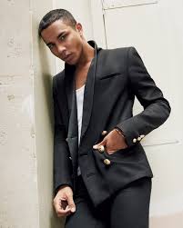 Rousteing paired this strapless maxi dress with long leather sleeves giving it a whole sophisticated vibe. Meet Balmain S Olivier Rousteing Fashion S Bff Gq