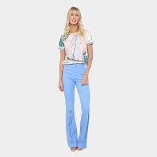 Calça Jeans Flare Cintura Alta Azul Escuro Calca Jeans Flare Forum Lavagem Clara Cintura Alta Feminina Zattini Calca Jeans Flare Jeans Flare Calca