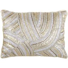 Pier One Metallic Sequin Waves Pillow Found On Polyvore Featuring Polyvore Home Home Decor Throw Pillows Pillows Throw Pillows Pillows Accent Throw Pillows