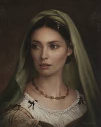 Raphaela By : Piotr Topolski (b.1960) Polish artist Oil