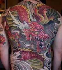 Black And Gold Dragon Tattoo Japanese Dragon Gold And Red Style Scary Tattoos Japan Tattoo Tattoos