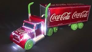 Related:coca cola christmas fork lift truck coca cola christmas truck coca cola truck light up coca cola 1.24 damaged coca cola model diecast truck plymouth pickup 1941 1/24 motorcity. Amazing Coca Cola Christmas Truck Made With Aluminum Cans And Leds Youtube