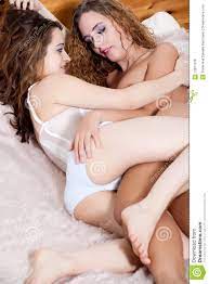 Lesbian girls in bed stock photo. Image of couple, lesbian - 12877376