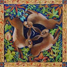 Jemima Jameson Hare Knot 698x700 Bunny Art Animal Art Animals Artwork