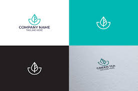 Tea Leaf Logo Design Logo Design Leaf Logo Logo Templates