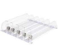 Width Adjustable Beverage Organizer Pusher Glide Bottles Storage Holder Drink Soda Can Dispenser for Refrigerator