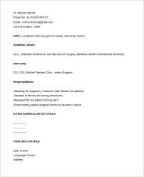 They are already set up neatly for you and you just have to fill in your information. Free 8 Medical Resume Format Samples In Ms Word Pdf