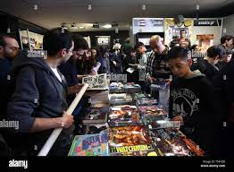 Athens, Greece. 20th Apr, 2019. Visitors of the Comicdom Con Athens 2019  are seen at the bazaar of Greek comics shops and publishers, in Athens,  Greece, on April 20, 2019. Comicdom Con