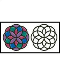 It is amazing that so many flowers can be represented in geometric designs !!!!! Geometric Design 1 Cross Stitch Pattern