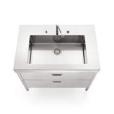 As home to the big brand names in kitchen sink, hc supplies is the only place you need to visit, on line, or at our showrooms in doncaster. Stainless Steel Kitchen Sink Cabinet 100 Alpes Inox
