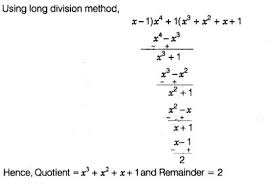 Jul 07, 2016 · expressing it via the formula: By Actual Division Find The Quotient And The Remainder When The First Polynomial Is Divided By The Second Polynomial X4 1 And X 1 Studyrankersonline