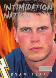Ryan Leaf 1998 SkyBox Premium #11IN Intimidation Nation Price Guide