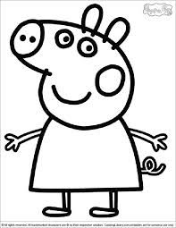 She goes to playgroup to meet with her friends. Peppa Pig Coloring Pages Coloring Home
