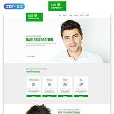 Hair Transplantation Medical Clinic Clean Responsive Html5 Website Template Ad Website Website Template Business Website Templates Therapy Website Design