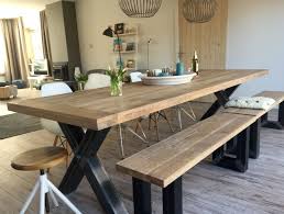 Een Ruime Eettafel Voor 10 Personen Vakantiehuis Cadzand Industrial Style Dining Table Dining Table Rustic Dining Table