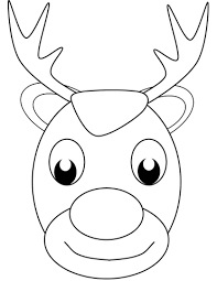 Christmas Reindeer Face Coloring Page Png 371 480 Reindeer Face Deer Coloring Pages Coloring Pages
