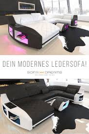Wohnlandschaft Swing U Leder Leder Wohnzimmer Modernes Ledersofa Wohnlandschaft