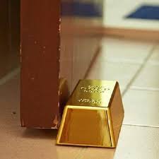 Bloque Porte Lingot D Or Stoppez Votre Porte Comme Un Vrai Riche Barras De Ouro Peso De Porta Trava Porta