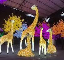 Fiberglass Outdoor Garden Lighting Life Size Animal Zebra ...