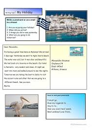 Creative Writing A Holiday Postcard 2 A2 Level Holiday Writing Holiday Postcards Creative Writing